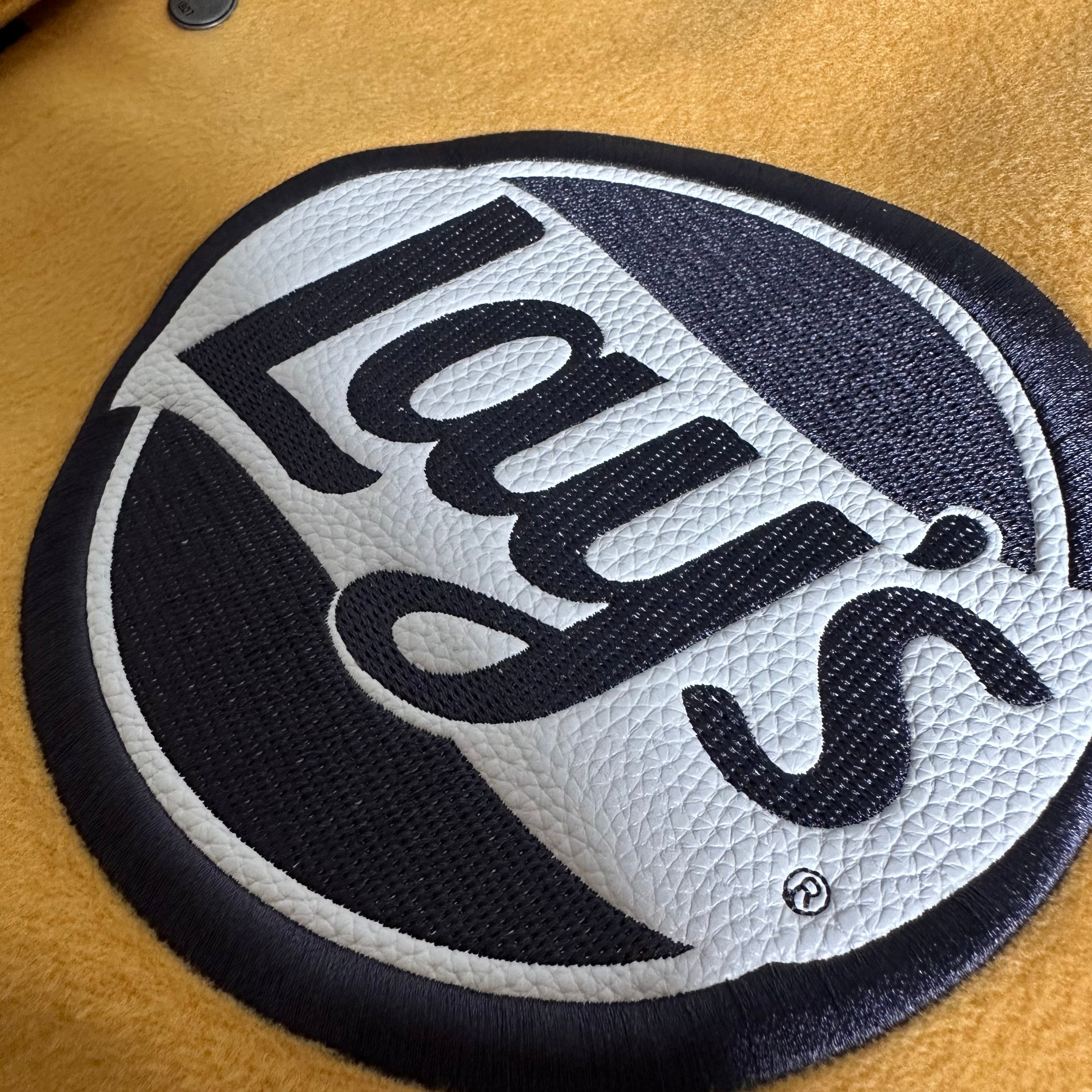 1807 x Lay's Leather Patchwork Varsity Jacket