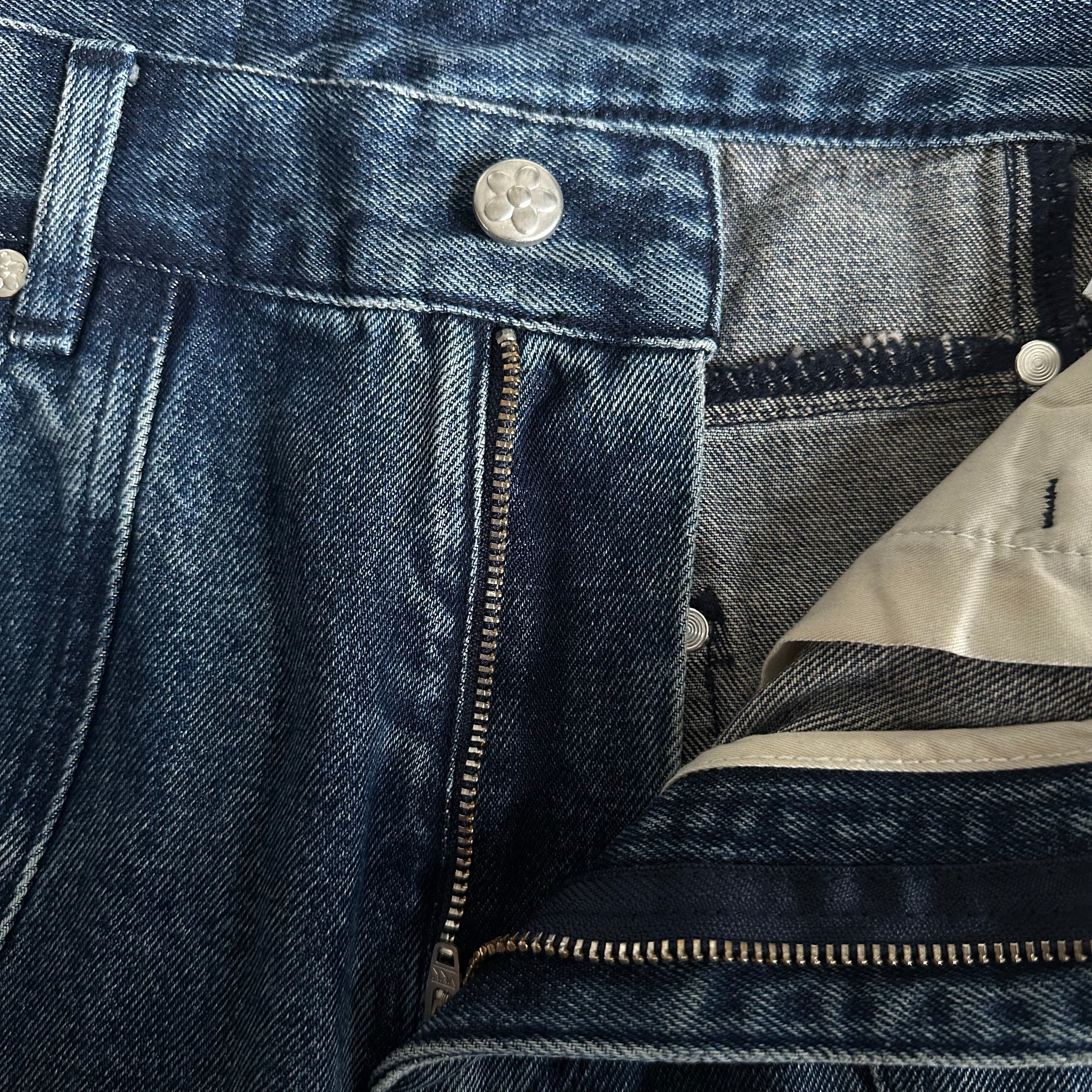 VANDY THE PINK Curved Seam Denim Jeans