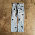 Amexnocap Lightning Patch Denim Jeans