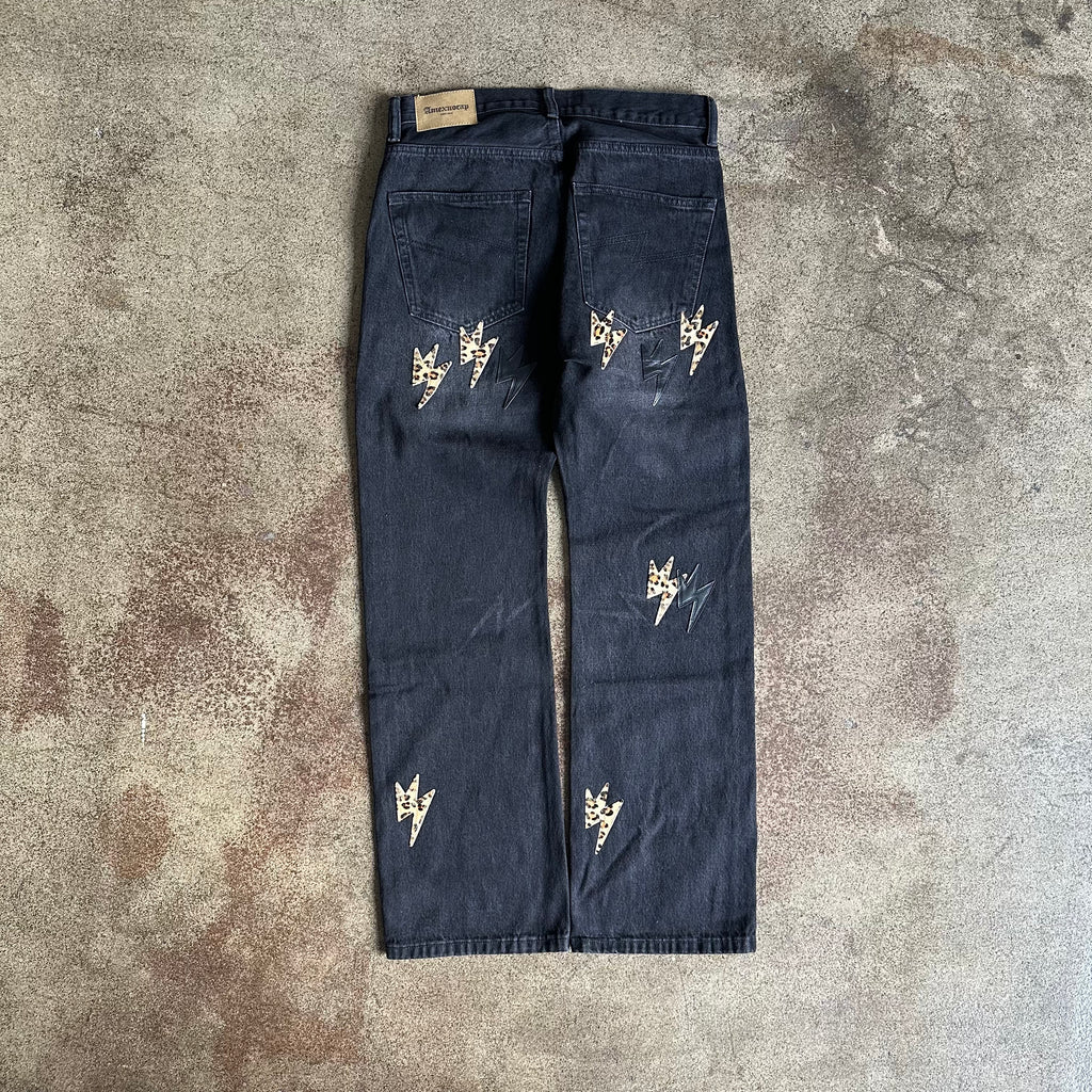 Amexnocap Leopard Lightning Denim
