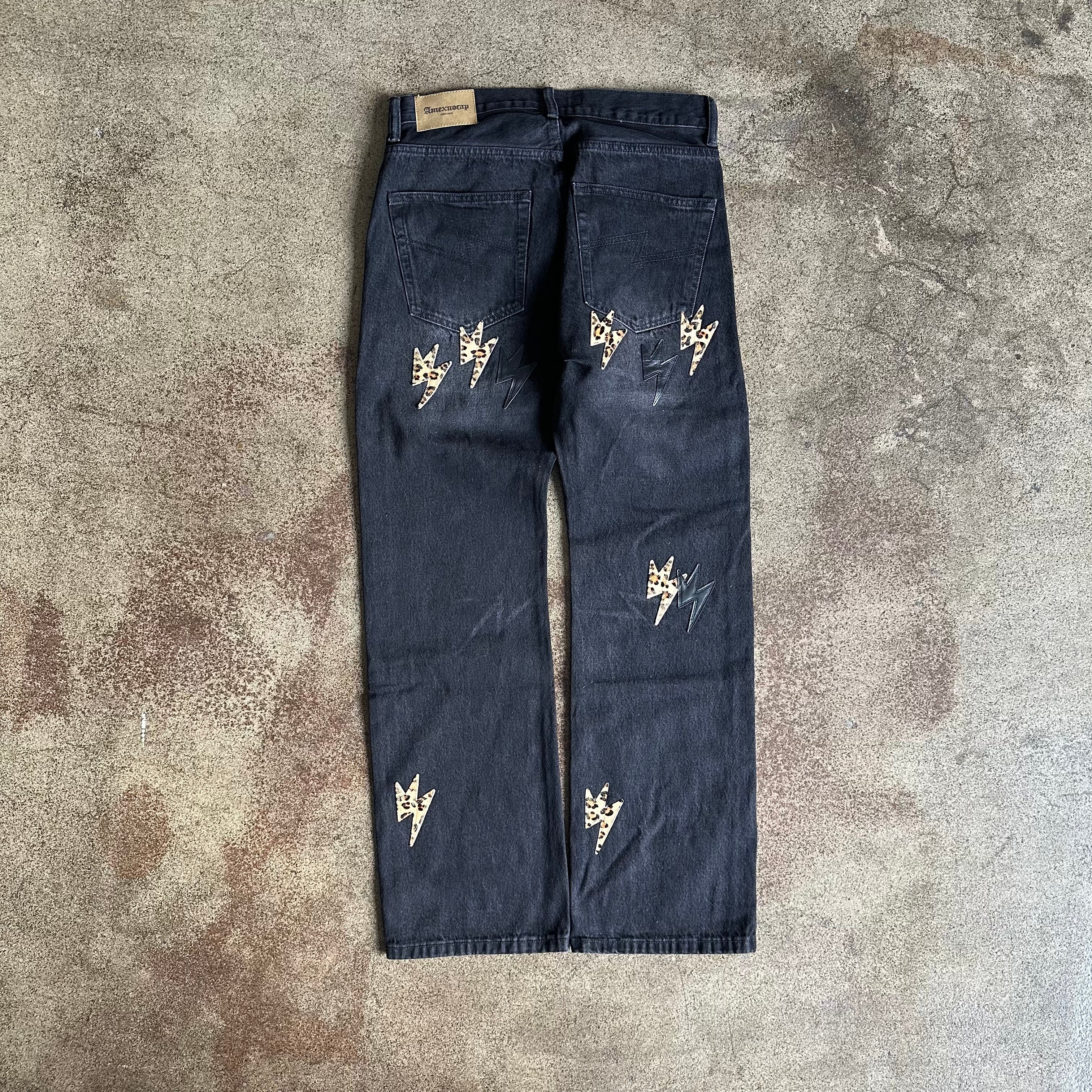 Amexnocap Leopard Lightning Denim